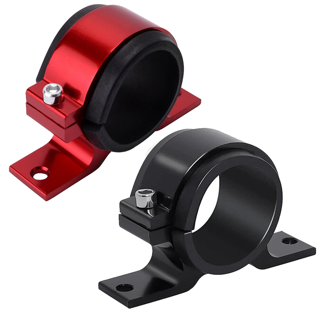 2PCS 50Mm Bomba De Combustível Único Suporte De Montagem Do Filtro De  Combustível Suporte Externo Braçadeira Cradle Preto + Vermelho - AliExpress